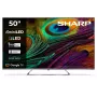 Sharp 4K QLED MiniLED TV 50JP7265E 50 colių Smart TV Google TV UHD Sidabrinis
