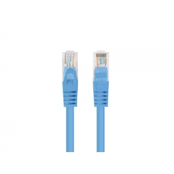 Tinklo pataisos kabelis LANBERG Cat6 U/UTP 0,25 m RJ-45 – RJ-45 mėlynas