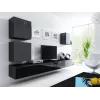 Cama TV stovas VIGO '180' 30/180/40 juodas/juodas blizgus