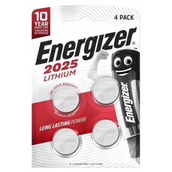 Energizer Baterijos Specializuotos CR2025 4 vnt.