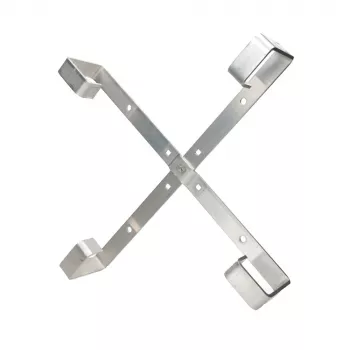 Kabelių laikiklis Extralink Four Arms aliumininis rėmas S500 — 500 x 500 x 70 mm, stalas/siena, aliuminis