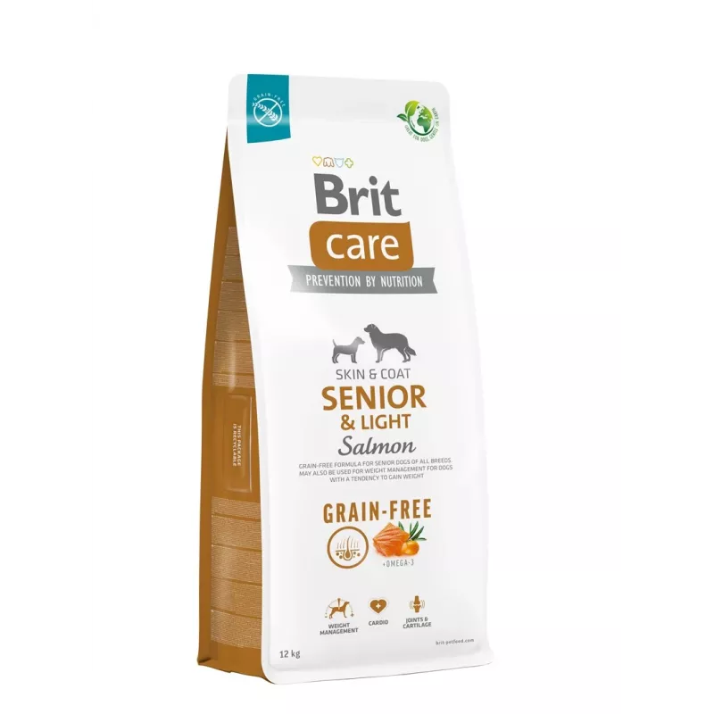 BRIT Care Senior&Light Salmon sausas šunų ėdalas - 12 kg