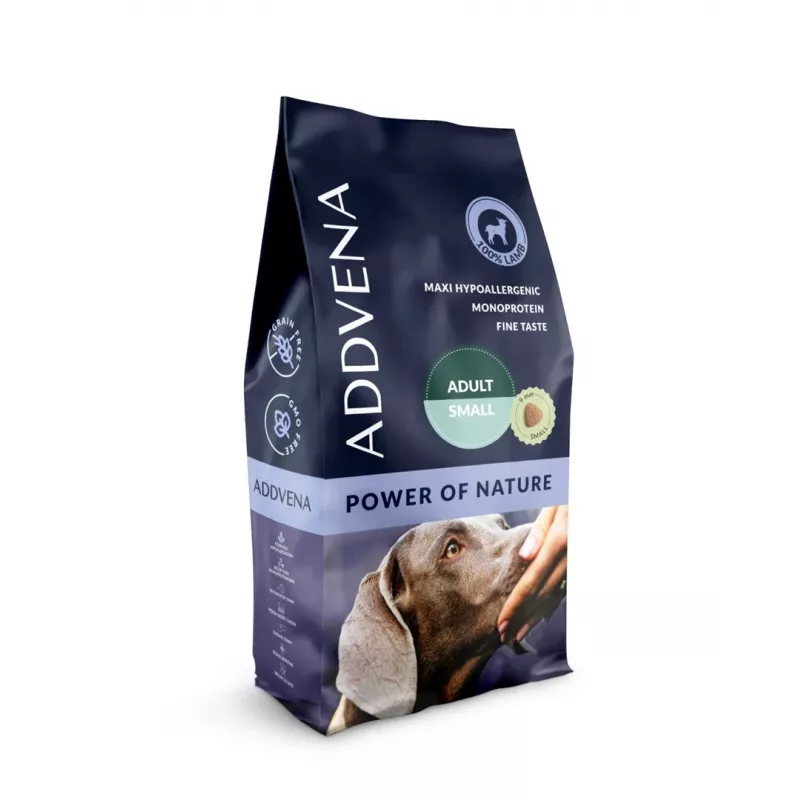 ADDVENA Power of Nature Adult Small Ėriena – sausas šunų maistas – 10 kg