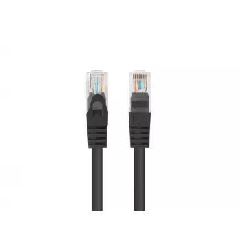 Tinklo kabelis LANBERG PATCHCORD KAT.6 UTP 1M Juodas