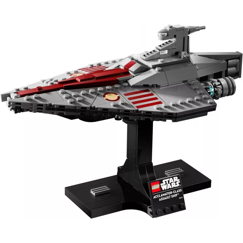 LEGO Star Wars Acclamator klasės šturmo laivas 75404 – statybos rinkinys, 450 dalių, demonstracinis modelis 130×150×230 mm
