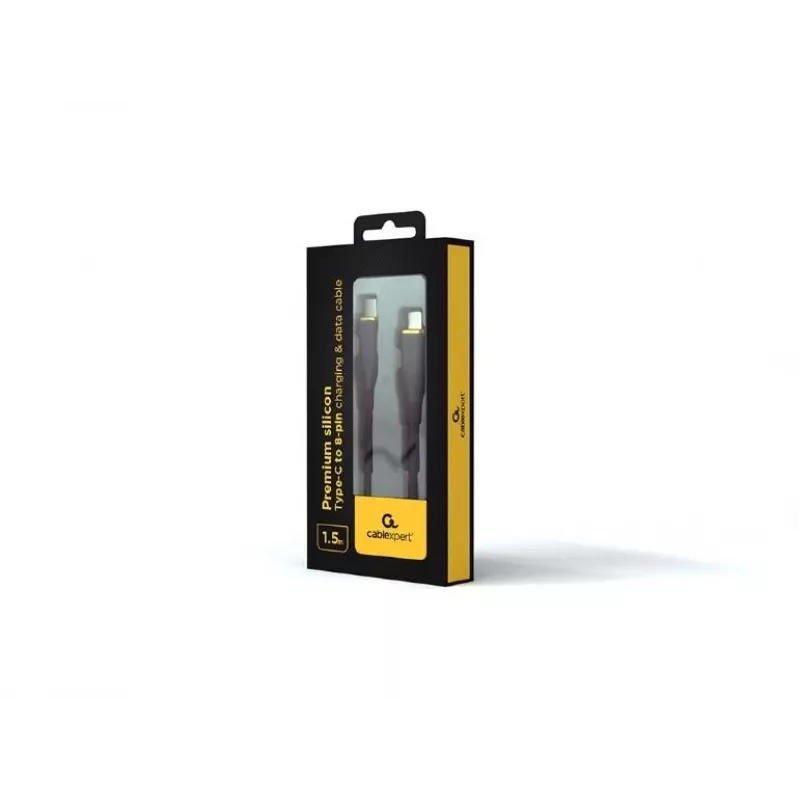 GEMBIRD CC-USB2S-CM8PM-1.5M-BK Lightning laidas, 1,5 m