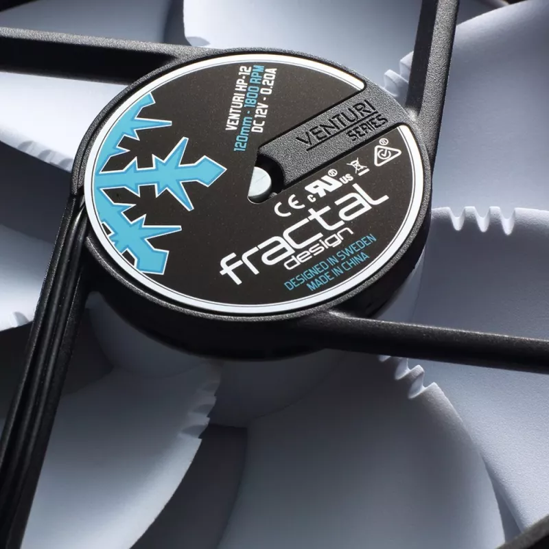 Fractal Design Venturi HP-12 PWM 120mm korpuso ventiliatorius – juodas