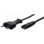 Maitinimo laidas Tecline 808310 juodas 1,8 m