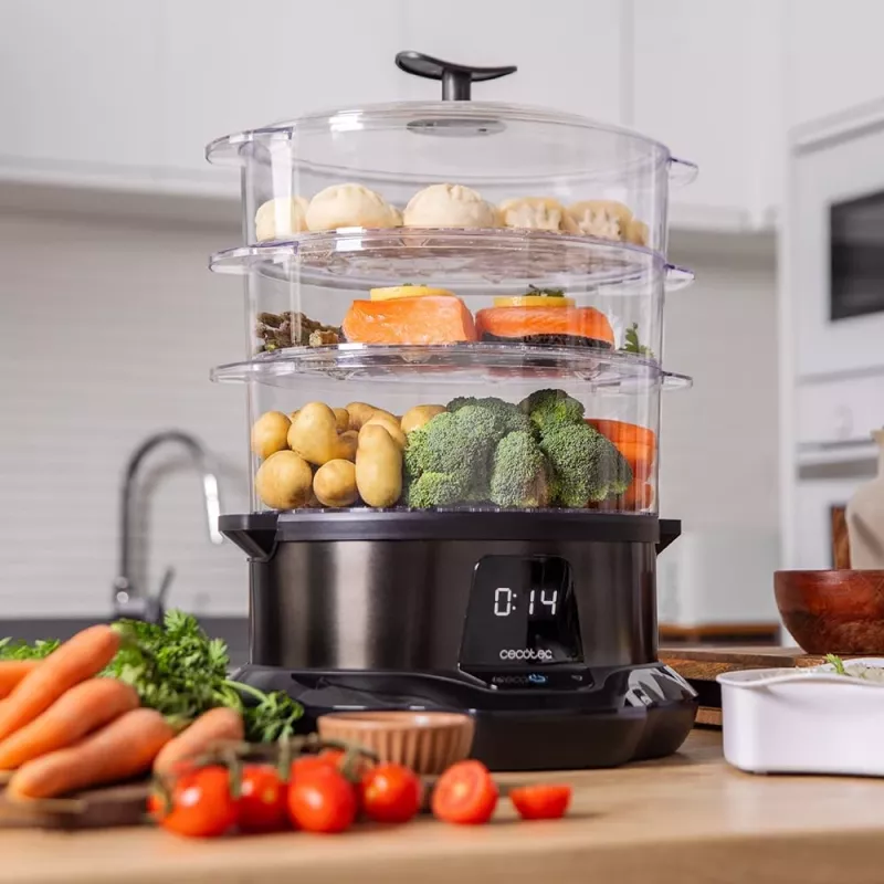 Garinis puodas Cecotec Vapovita 3000 Pro, 1000 W, 3 krepšeliai
