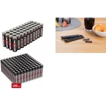 Baterijos ANSMANN AAA Alkaline Micro 1521-0039 – pakuotė po 100 vnt.