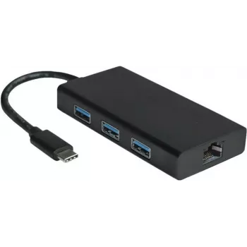 USB 3.2 Gen 2 HUB VALUE 12.99.1109 Type-C juodas