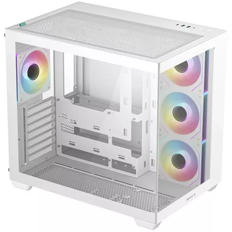 Kompiterio korpusas DeepCool CG530 4F WH Midi Tower Baltas