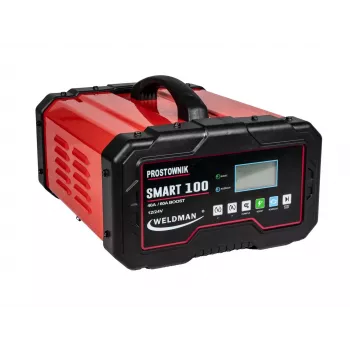 WELDMAN Smart 100 inverterinis lygintuvas 12V/24V su užvedimu – automobilio įkroviklis ir starteris