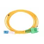 Patchcordas Extralink SC/APC – LC/UPC vienmodis dupleksas G.657.A1 3mm 1m