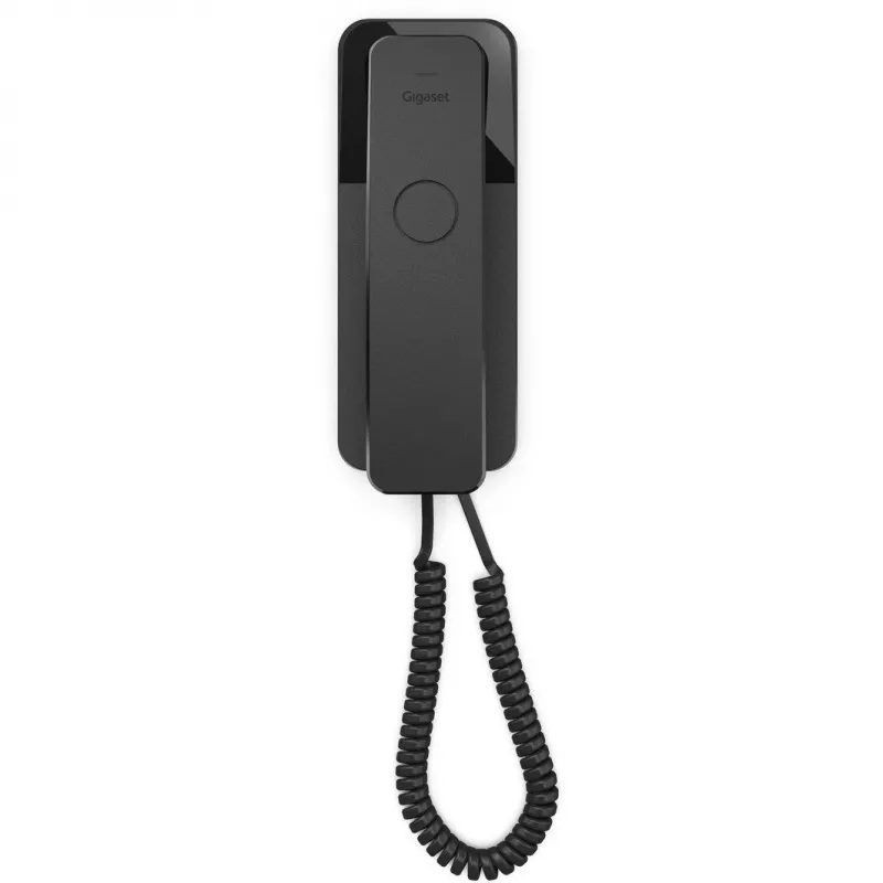Analogiškas telefonas Gigaset DESK 200 juodas, laidinis ragelis, 10 greitojo rinkimo įrašų