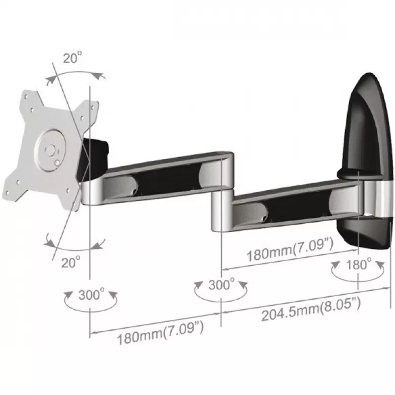 Tronje AR210 tvirtinimo sprendimas, maks. 12 kg