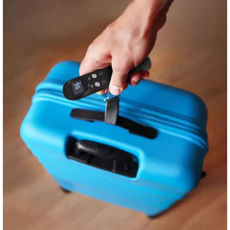 Keliautojų svarstyklės HoMedics SCL-L100-BKR kompaktiškas kelioninis modelis