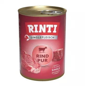 RINTI Singlefleisch Pur Jautiena - šlapias šunų maistas - 400g