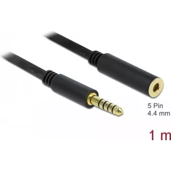 Audio kabelis DeLOCK 85796 1m 4.4mm juodas