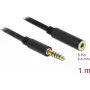 Audio kabelis DeLOCK 85796 1m 4.4mm juodas