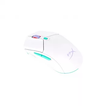 HyperX Pulsefire Haste 2 Core Wls – žaidimų pelė (balta/žalia/violetinė)
