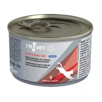 Šlapias kačių ėdalas TROVET Renal & Oxalate RID Chicken 100 g veterinarinė dieta šlapimo takų ir inkstų palaikymui