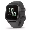 Išmanusis laikrodis GARMIN Venu Sq 2 — 1,4 colio AMOLED, 40 mm korpusas, pilkai sidabrinis, GPS, SpO2, NFC