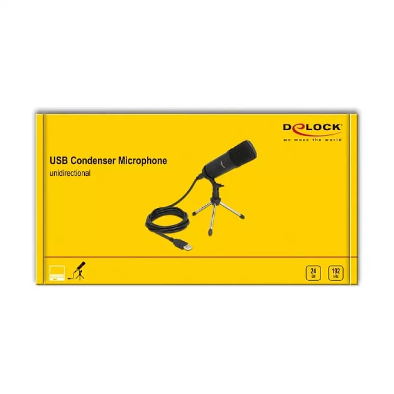 Mikrofonas DeLOCK 66882 USB kondensatorinis