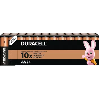 Duracell šarminės AA (LR6) baterijos, 24 vnt. pakuotė