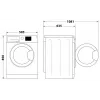 Indesit FFD 11489 BV EE Skalbimo mašina, A, priekinis pakrovimas, talpa 11 kg, 1351 aps./min., gylis 60,5 cm, balta | Whirlpool
