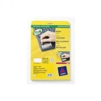 Avery Zweckform NoPeel etiketės L6145 – polimerinės – baltos – 25,4 x 45,7 mm – 800 etikečių (20 lapų po 40)