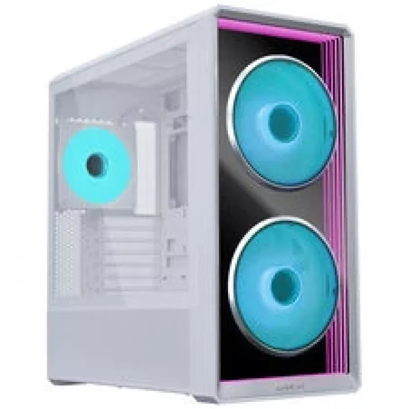 Lian Li LANCOOL 217 INF PC korpuso rinkinys + 3x UNI FAN SL-INF 120 Reverse Blade ventiliatoriai - balta