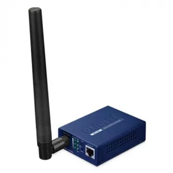 Tinklo tiltas PLANET HLB-100-EU868 802.11ah HaLow, išorinė antena, montavimas ant sienos, mėlynas, 94×70,3×26,2 mm