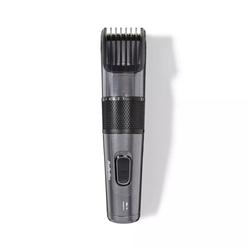 Plaukų kirpimo mašinėlė BABYLISS E976E – belaidė, įkraunama, 26 ilgio nustatymai, 0,5 mm–25 mm, 40 mm ašmenys, titano/nerūdijančio plieno ašmenys, 60 min. veikimo laikas
