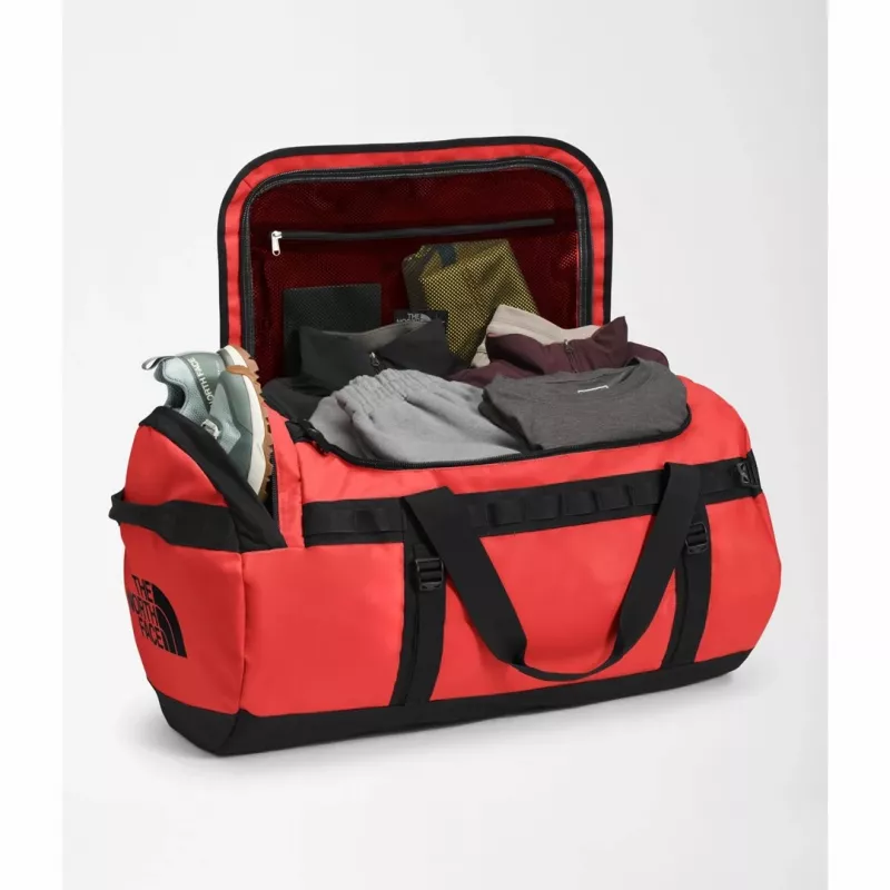 The North Face Base Camp Duffel L kelioninis krepšys 95 L poliesteris Juoda, Raudona