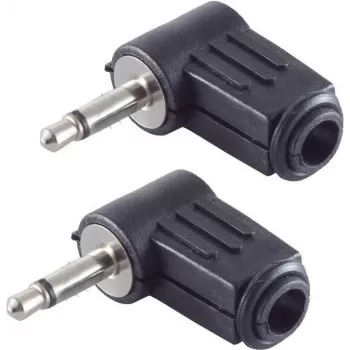 shiverpeaks BS51100-W2 laido jungtis 3,5 mm Juoda Kištukas 2 vnt.