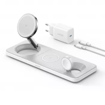 Anker MagGo Universal White USB belaidis greitasis kroviklis vidaus naudojimui