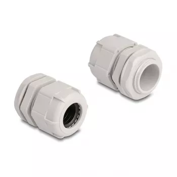 Kabelio įvadas M25 DELOCK 10 vnt., plastikinis, pilkas