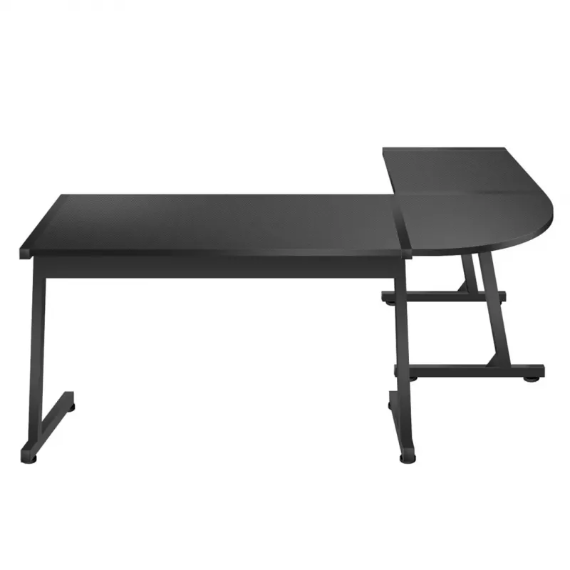 Žaidimų stalas HUZARO HERO 6.0 BLACK, kampinis, anglies pluoštas