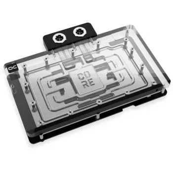 Alphacool 10259 galinė plokštė iš aliuminio, chromo ir vario, juoda, 153,3 mm