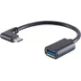 USB laidas S/CONN 13-30010 USB 3.2 Gen 1 0,1 m USB C USB A juodas