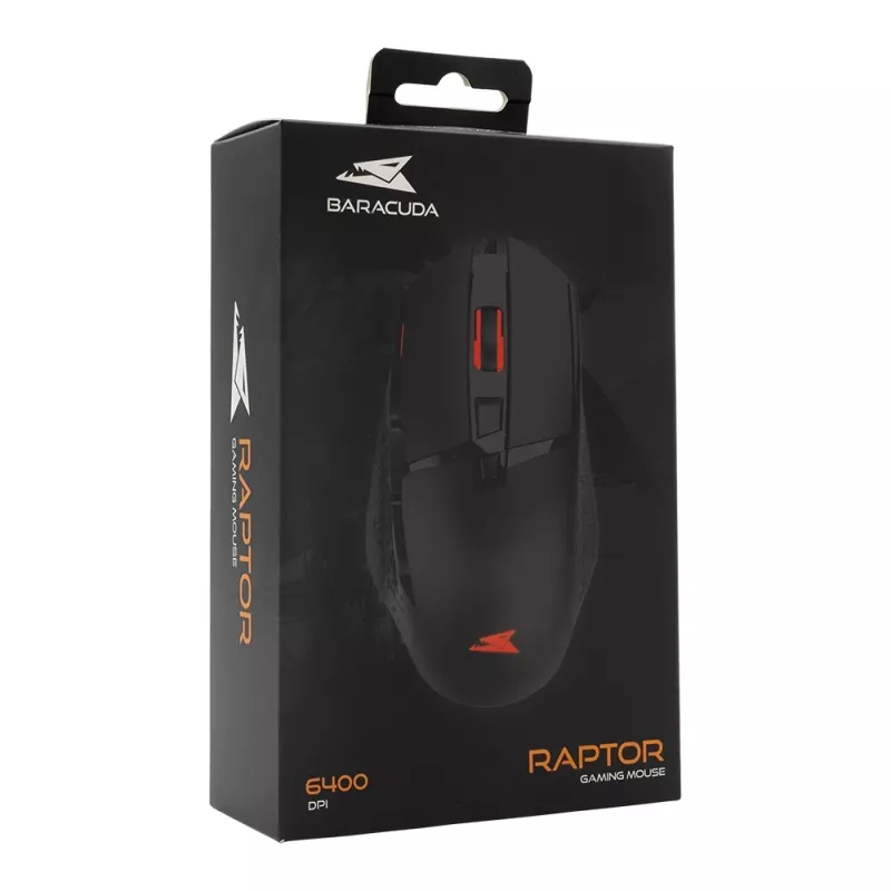 Baracuda BGM-051 Raptor Black – žaidimų pelė