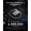 GeNPrime 200W GaN 4xUSB-C 2xUSB-A juodas įkroviklis