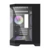 Korpusas Darflash FT418 + 6 aRGB ventiliatoriai (juodas)