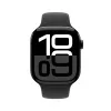 Apple Watch Series 10 GPS 46mm Jet Black Aliuminio Korpusas su Juoda Sportine Juosta - M/L