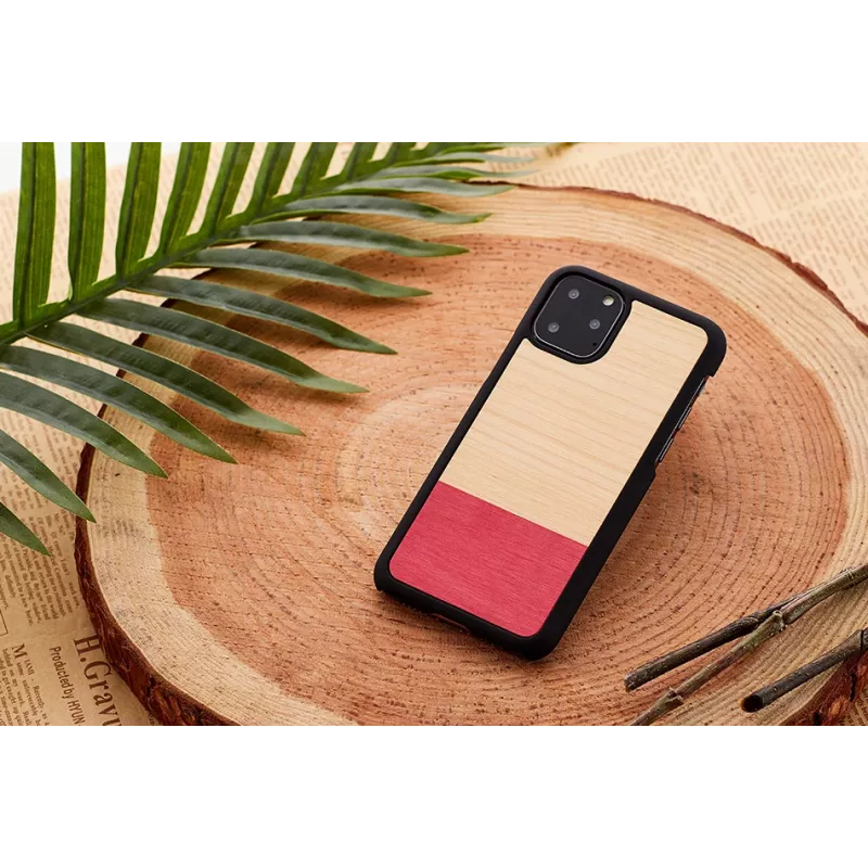 Dėklas iPhone 11 Pro Max man and wood juodas – natūralaus medžio apsauginis dėklas
