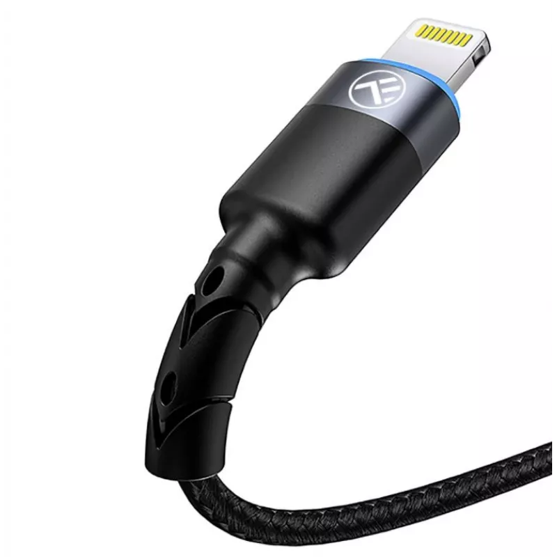 USB į Lightning duomenų laidas Tellur 1,2 m pintas nailoninis juodas