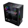 Korpusas GOLDEN TIGER Buffalo M730i, ATX/micro ATX, juodas, Midi Tower