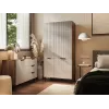 Drabužių spinta Cama Meble ALMERA Cama 5 90x52x185 cm, riešutmedžio rėmas, kaspininės durys, 6 lentynos