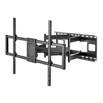 Maclean MC-482 TV laikiklis sieninis 60-120 colių plokščiiems ir lenktiems TV, iki 120 kg, VESA 900x600, pasukamas, pakreipiamas ir sukamas